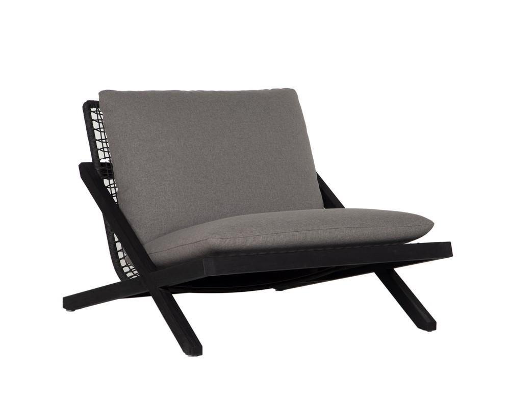 Bari Outdoor Lounge Chair - Charcoal