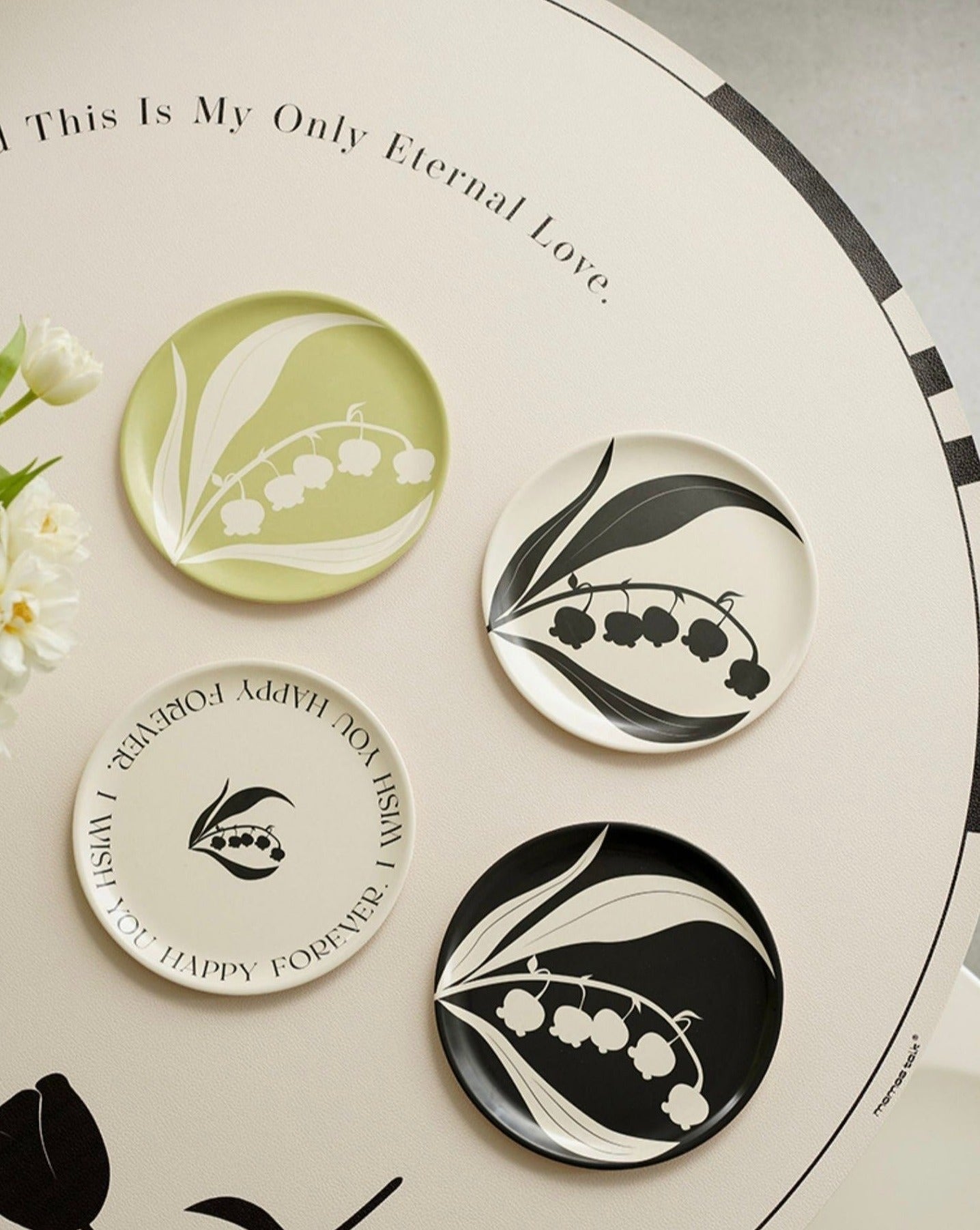 4 - Pack Eclectic Floral Dinnerware Set