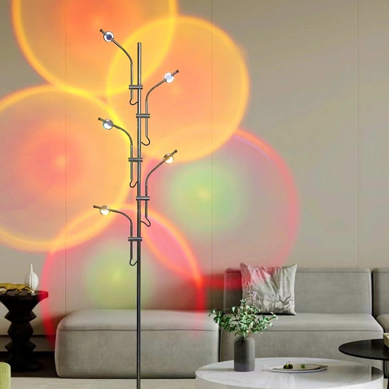 5-Head Projector Sunset Floor Lamp
