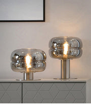 Contemporary Tinted Dome Glass Lamp