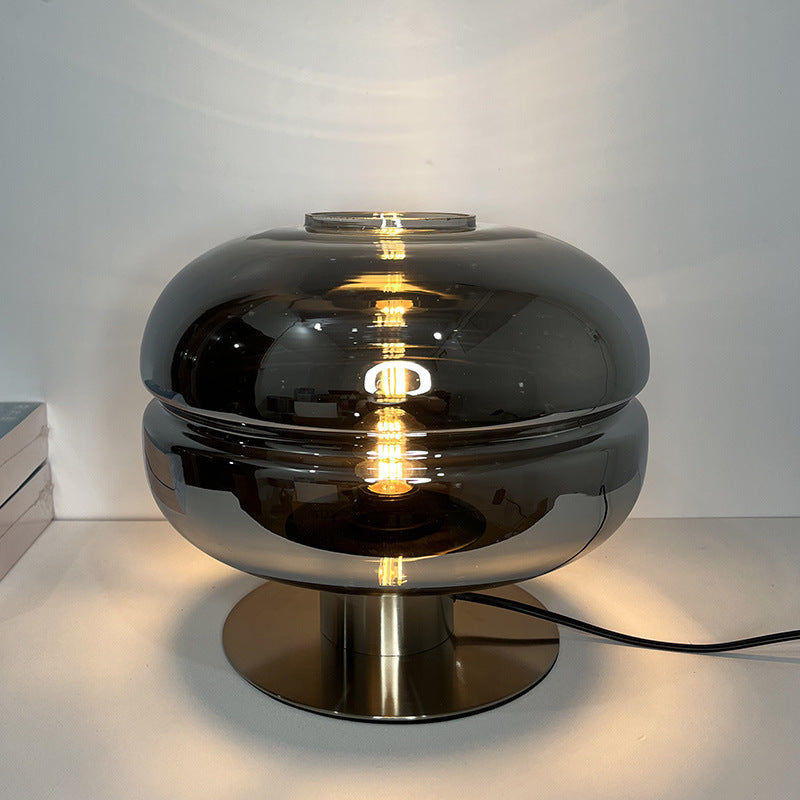 Contemporary Tinted Dome Glass Lamp