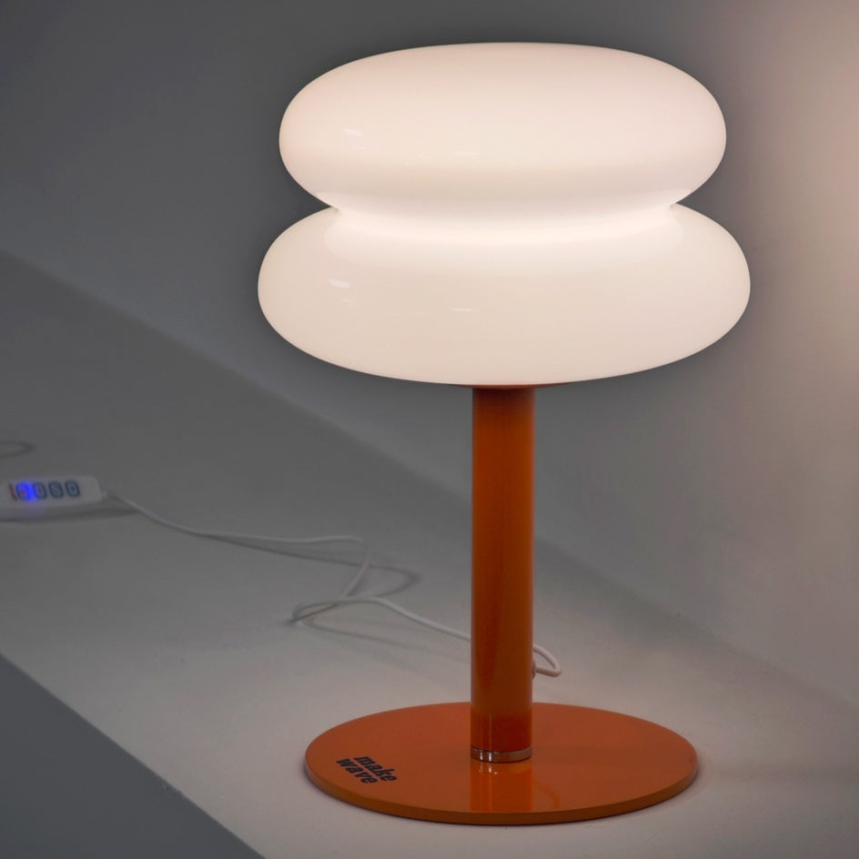 Make Wave Amber Bauhaus Table Lamp