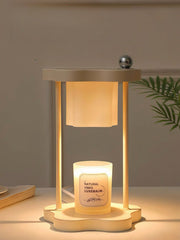 Cute Nordic Dimmable Petal Floral Candle Warmer Lamp With Timer