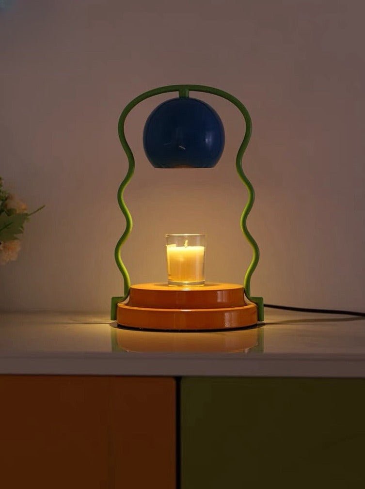 Whimsical Eclectic Memphis Candle Lamp