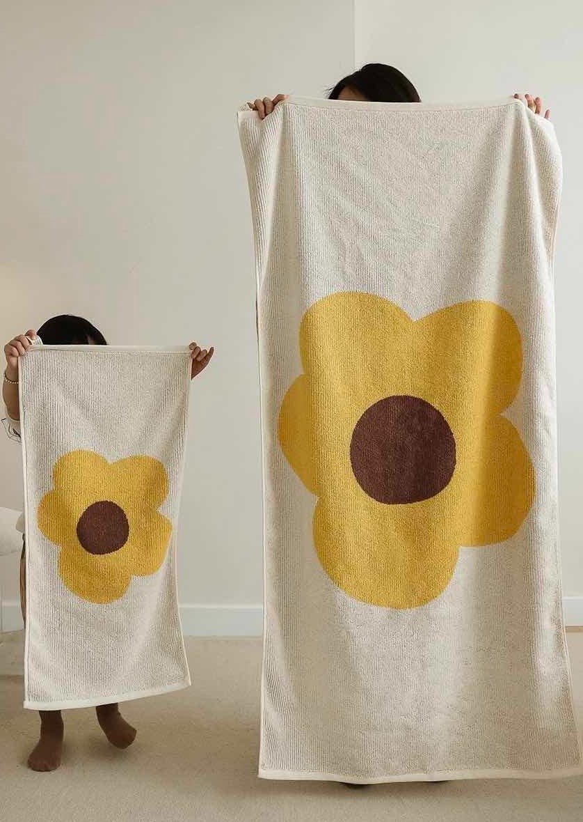 Sunflower Bath Towel & Hand Towel