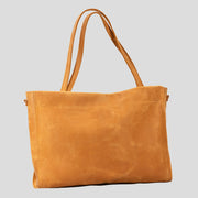 Leather Tote Bag XXL (Orange)