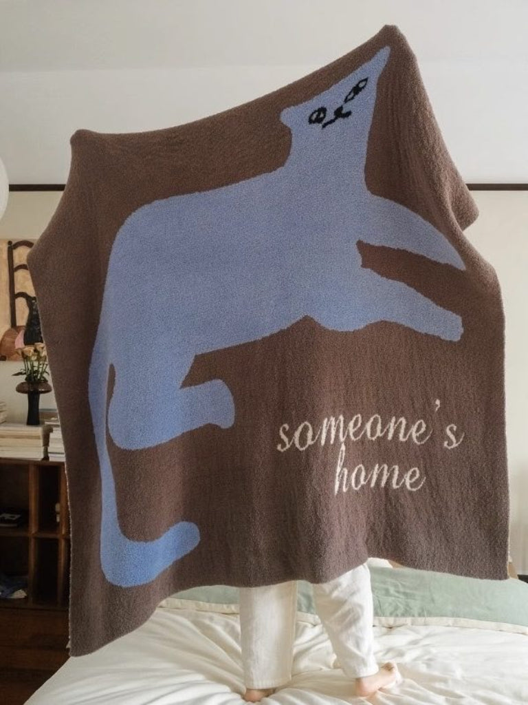 Cat Plush Throw Blanket