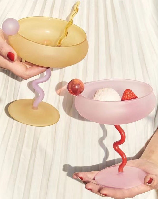 Jelly Bean Frosted Cocktail Glasses