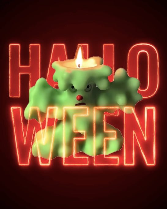 Lil Monster Soy Wax Scented Candle, Handmade Halloween Decorative