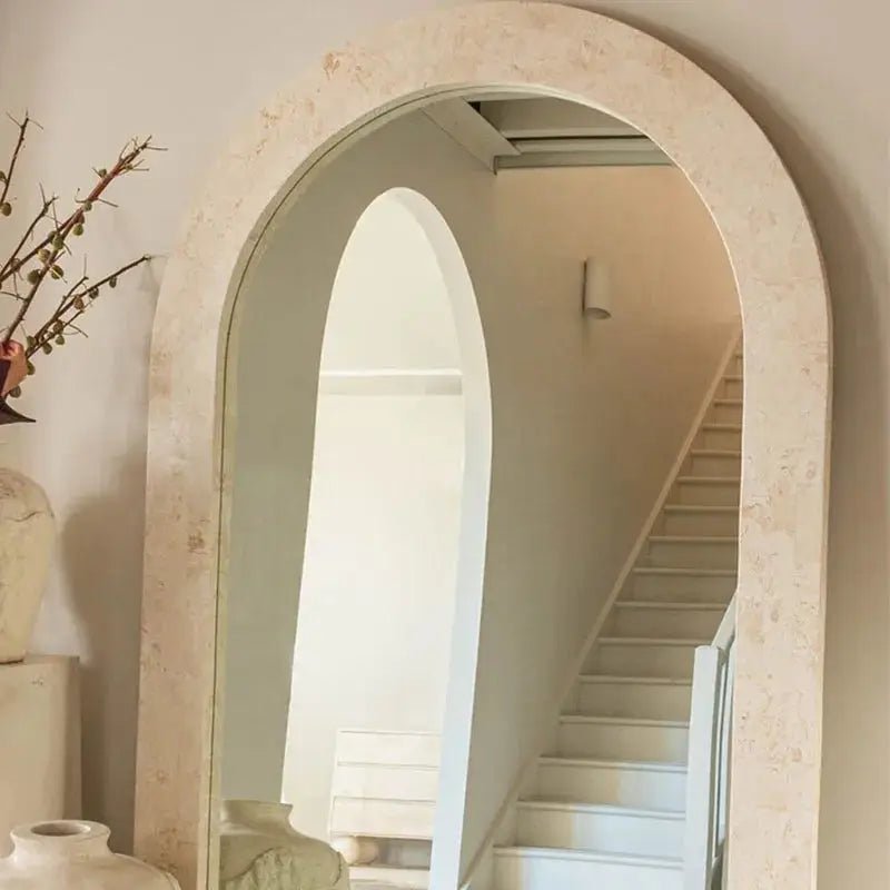 Manikarnika Marble Floor Mirror