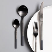 Modern Nordic Matte Black Stainless Flatware Set ( 4 Pcs)