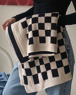 Checkered Bath Towel - Long-Staple Cotton