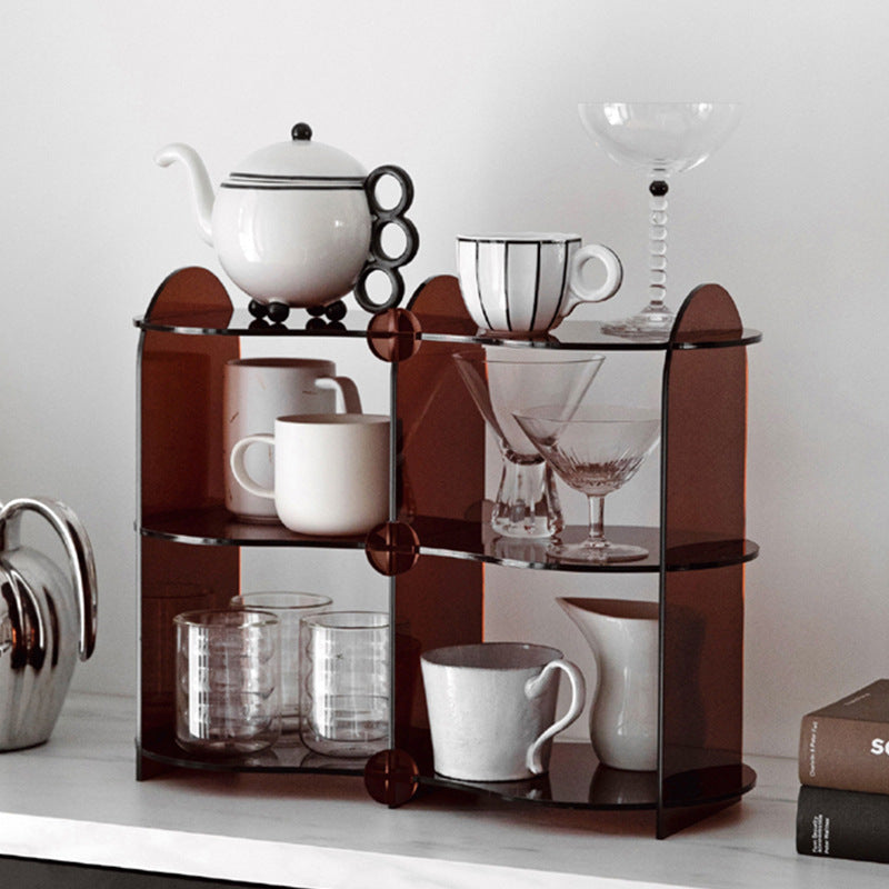 Modern Plexiglas Counter Shelf