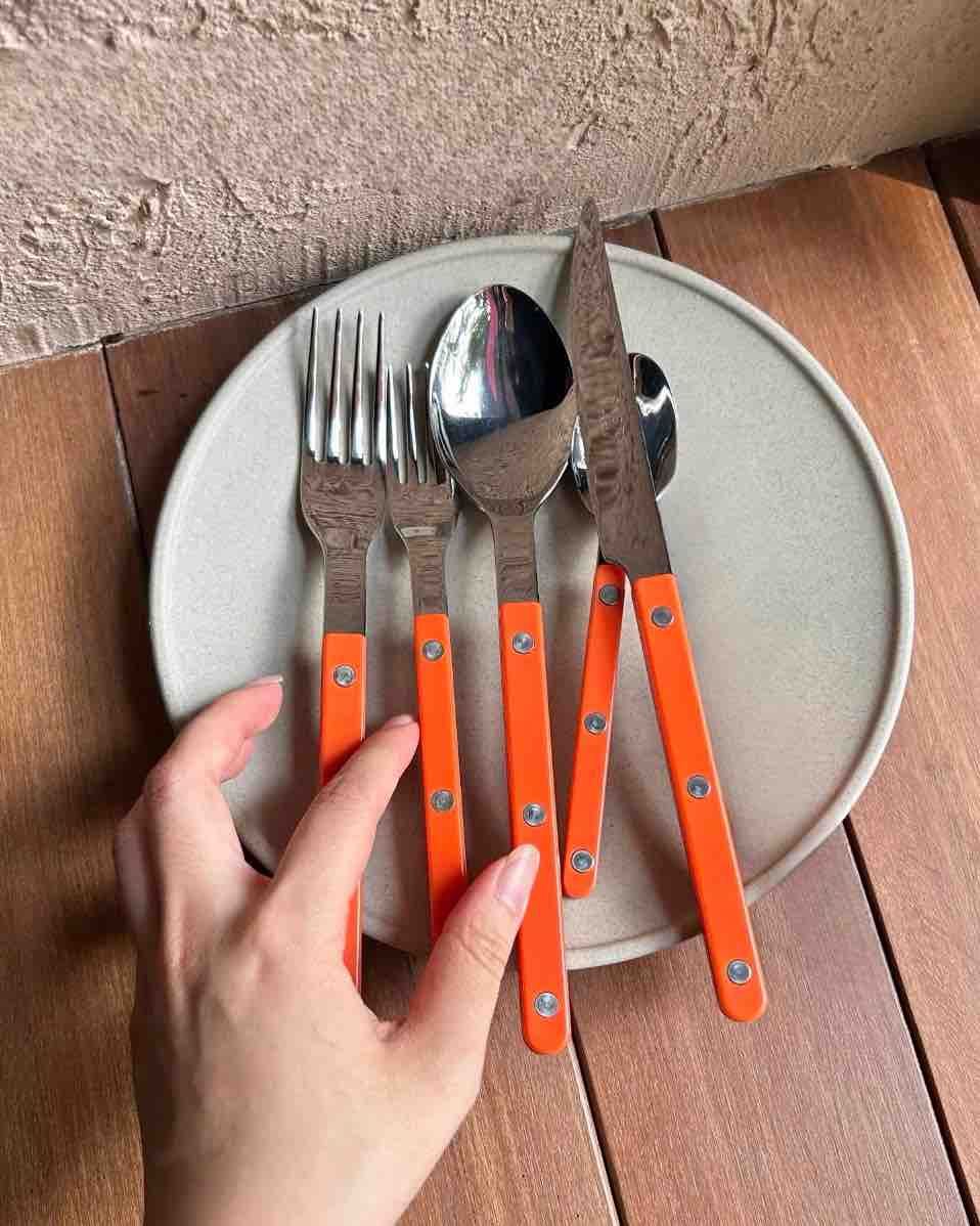 Set Of 10 Pcs French Flatware - Bistrot Style Cutlery