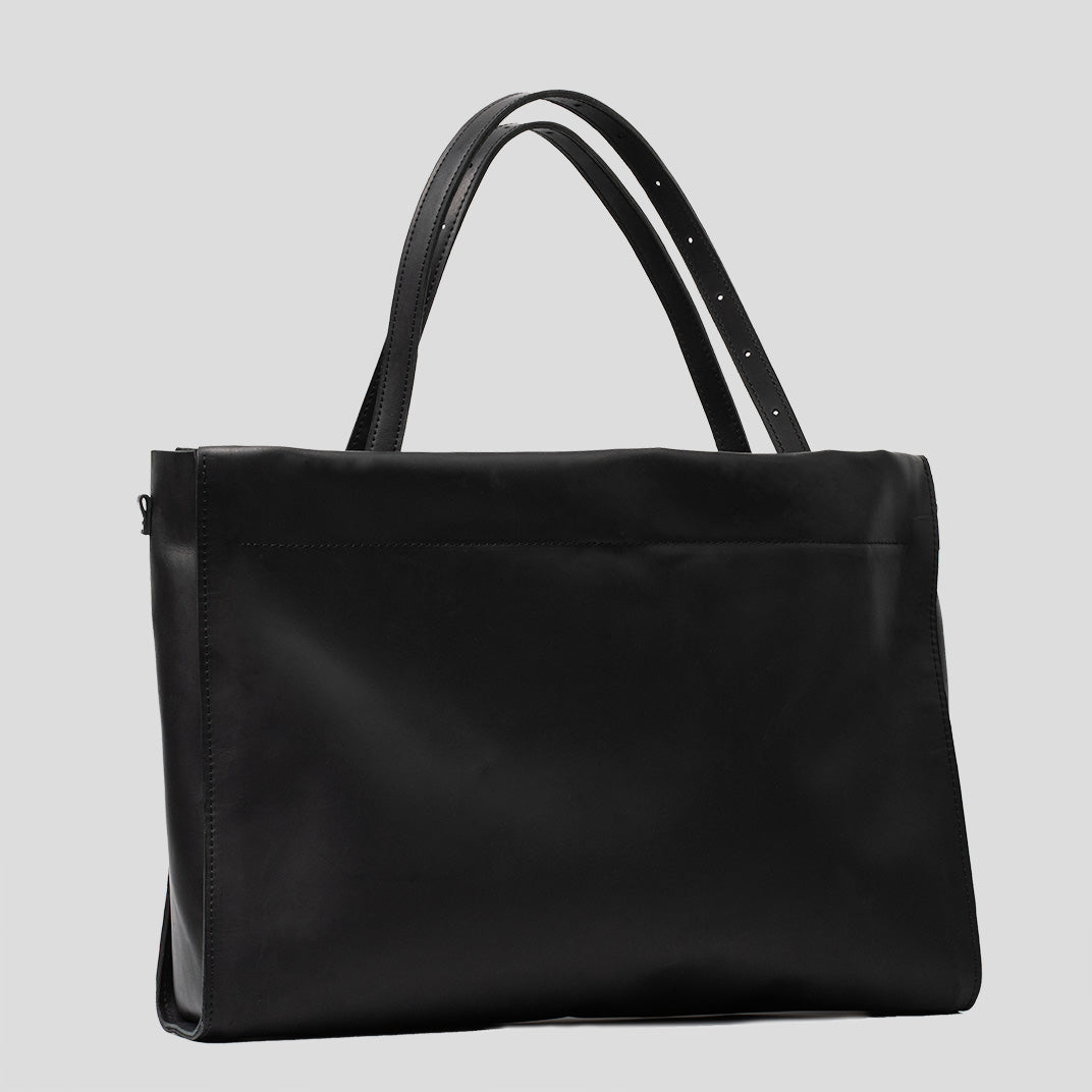 Leather Tote Bag XXL (Black)