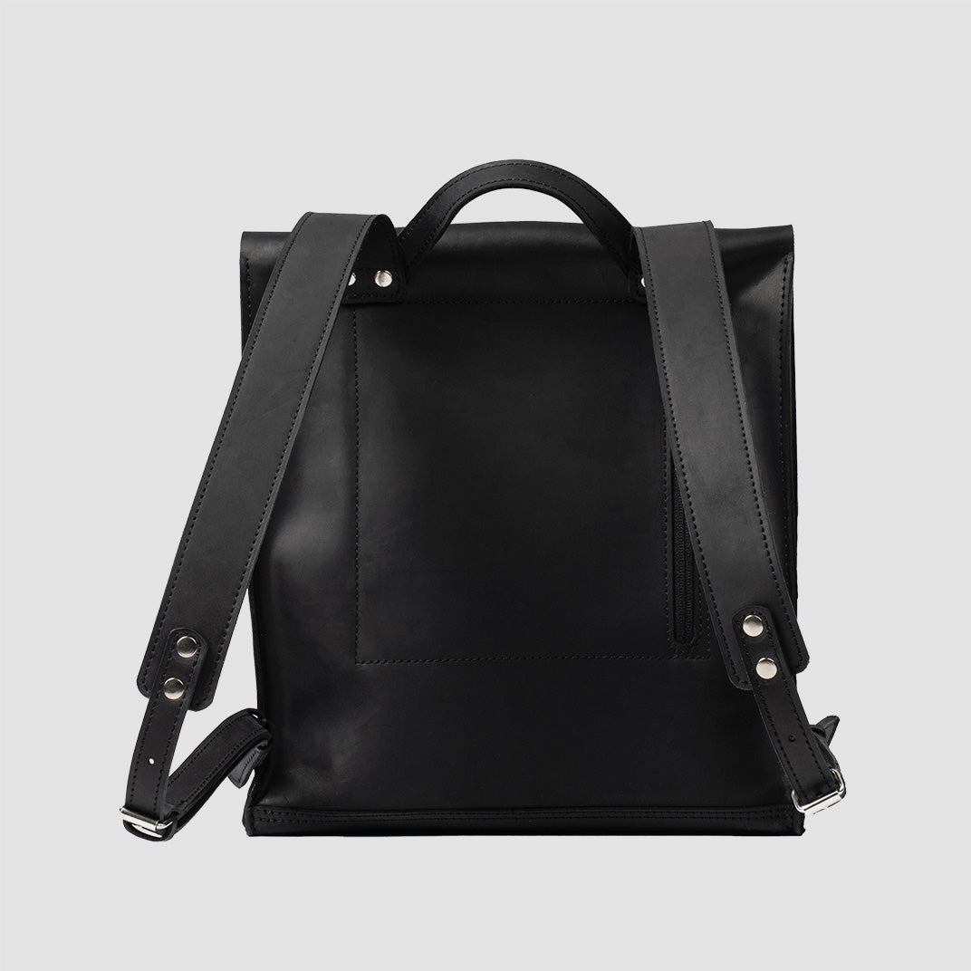 Leather Backpack - Fi (Black)