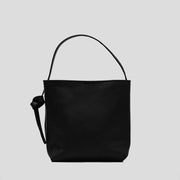 Leather Shopper Bag (Black)